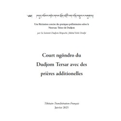 Court ngöndro du Dudjom Tersar avec des prières additionelles (papier)